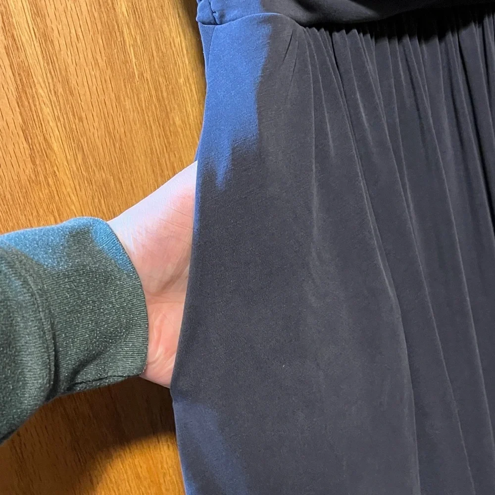 Sundance Classic Blue V-Neck Midi Dress - Picture 8 of 11